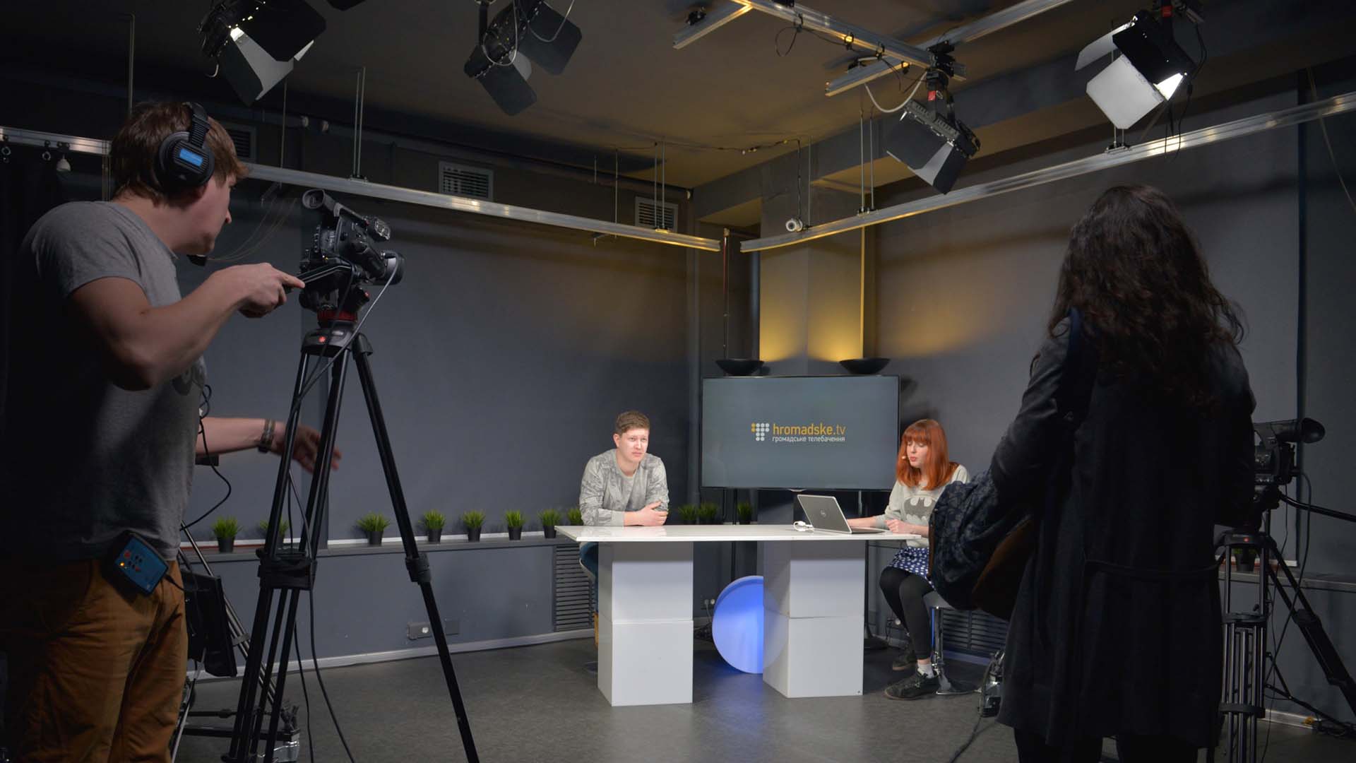 Thomson Foundation consultant David Hands has been guiding Hromadske journalists to produce a documentary about people who are having to start their lives afresh in Ukraine's capital, Kviv