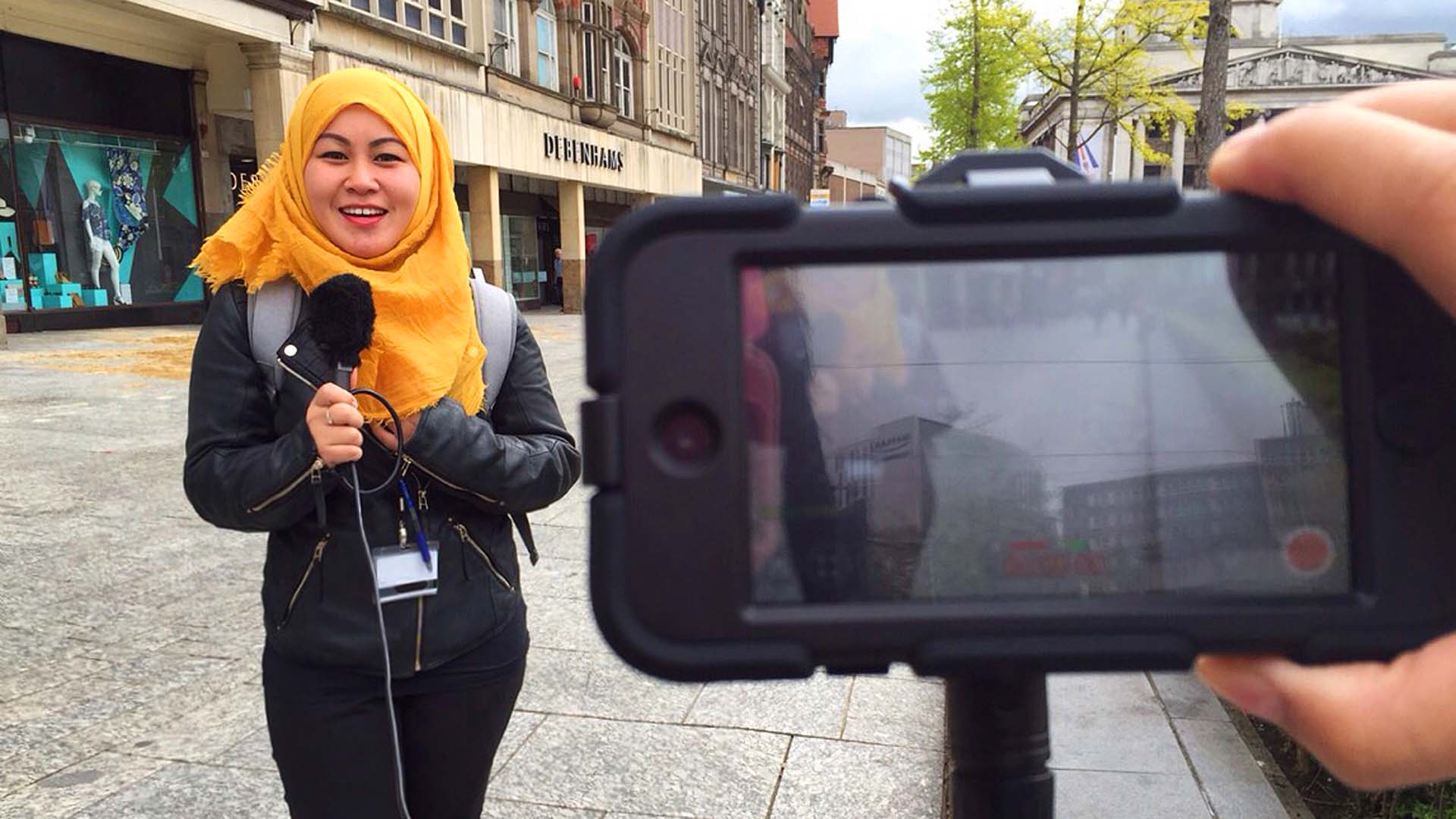 Mobile journalism was a highlight for Anas Metusin