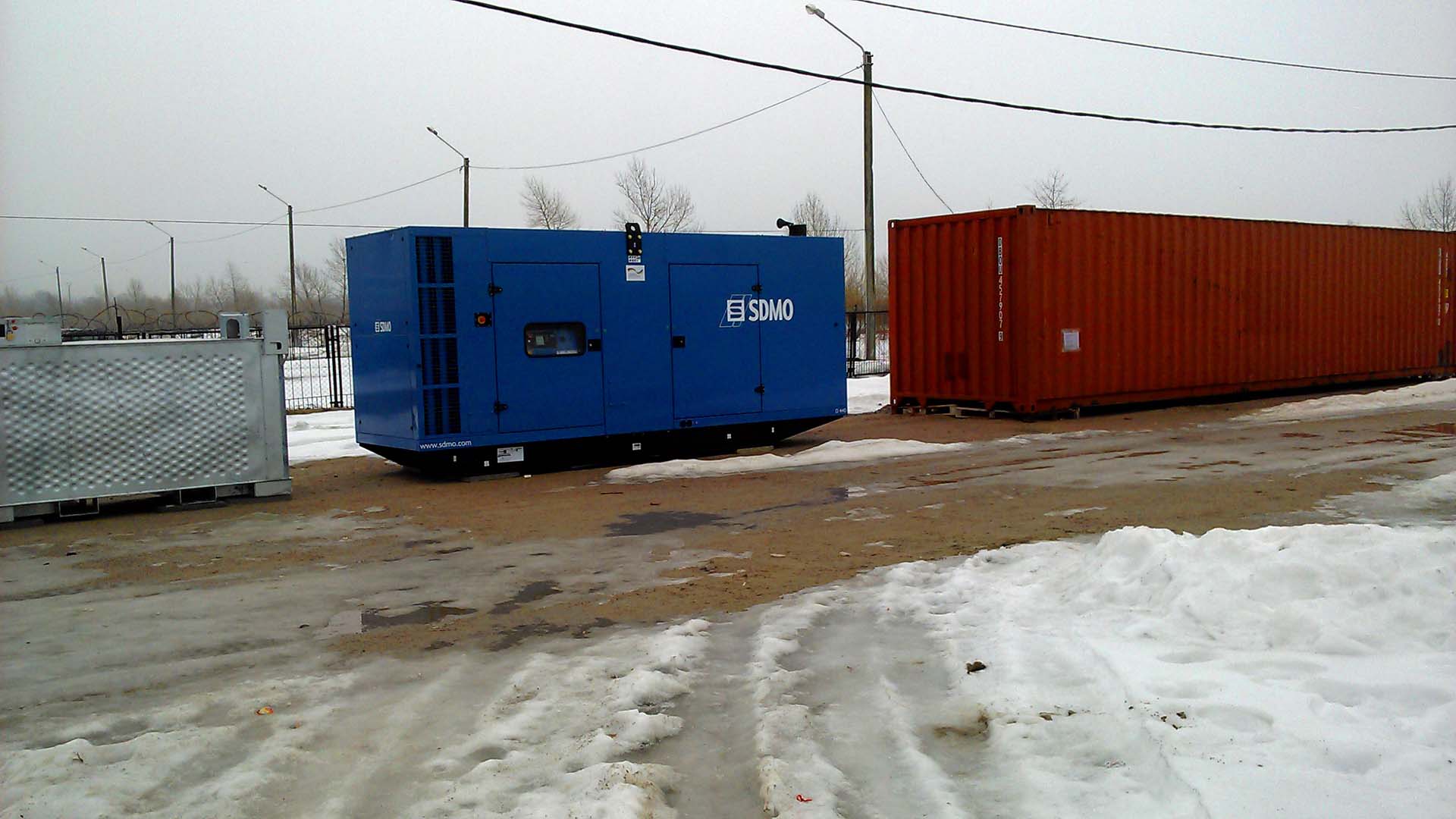 A new German pre-fabricated village stands ready to receive up to 550 Ukrainians